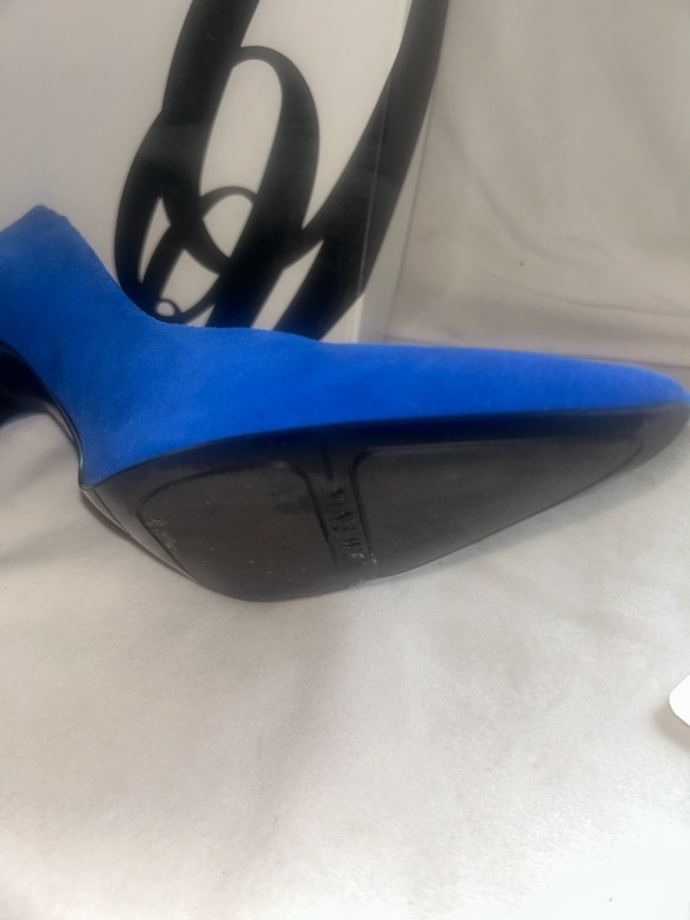 Nine West Cobalt Blue Pointed-Toe Suede Pumps - Picture 5 of 10